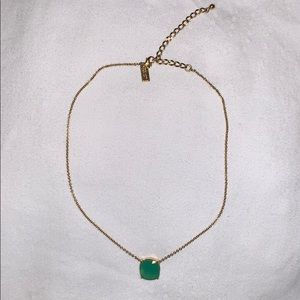 Kate Spade green pendant necklace